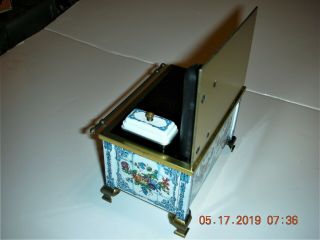 vintage West German Dollhouse metal stove oven doll toy miniature 4