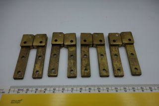 Vintage Brass Folding Table Top Hinges X 4