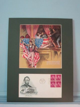 The Assassination Of Abraham Lincoln And The First Day Cover Of His Own Stamp