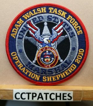 Adam Walsh Task Force Operation Shepherd Colorado Us Marshal (police) Patch Co