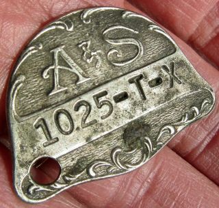 Tax Exempt Wwi Antique A&s Credit Token Charge Coin Abraham & Straus Card Fob Us