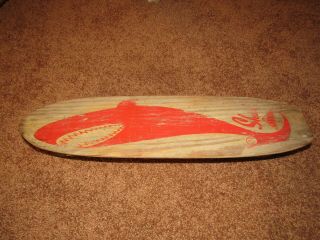 Vintage Nash Shark,  Sidewalk Surfboard,  60’s Skateboard 1 Orange Collect