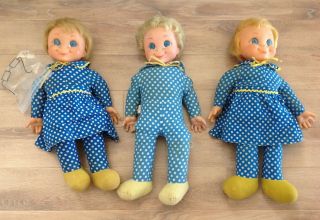 3 X Vintage 1967 Mrs.  Beasley Doll From Family Affair Mattel Don 