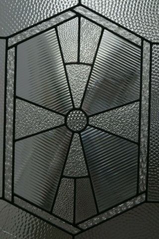 811 x 2020mm front door.  Leaded light hammered glass.  R736a.  DELIVERY OPTION. 2