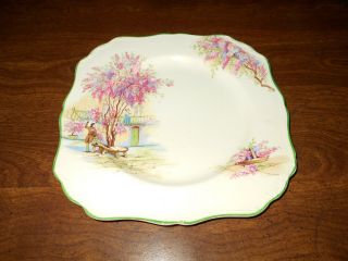 Antique J&g Meaking Lilac Time 8.  5 " Luncheon Plate
