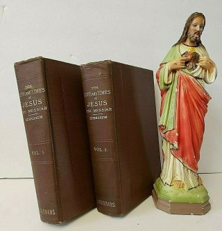Antique 1915 The Life And Times Of Jesus The Messiah Volumes 1 & 2 Edersheim