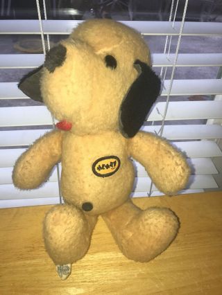 Vtg Henry Dog Stuffed Plush Animal 14 " Gold