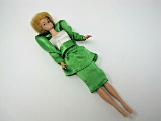 Vintage 1958 1962 Barbie Doll Mattel Green Ladies Business Suit