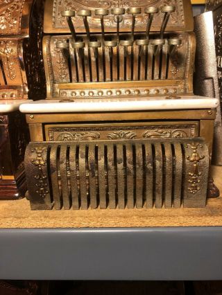 Antique Brass National Cash Register Model 313 Part Candy Barber Ncr