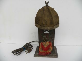 Antique Circa 1920s Austrian Cold Painted Bronze Figural Lamp (about 11` " Tall)