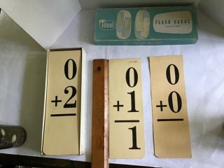 VINTAGE BOX OF IDEAL ADDITION FLASH CARDS 2