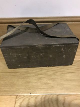 Vintage Small Wooden Handled Tool,  Storage Box,  Case,  Carpenter,  Antique