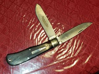 Remington Umc R1128 2 - Blade Trapper Bullet Knife,  1989 Usa.  Cocobolo Wood Handle