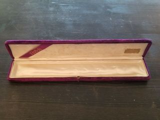Antique Deltah Perles Necklace Purple Velvet Case Box Only