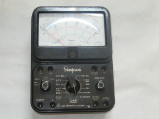 Vintage Simpson 260 Series 7 Volt - (vom) For Parts/as - Is,  No Rear Case
