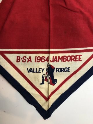 Vntg Bsa Boy Scouts Neckerchief 1964 National Jamboree Valley Forge
