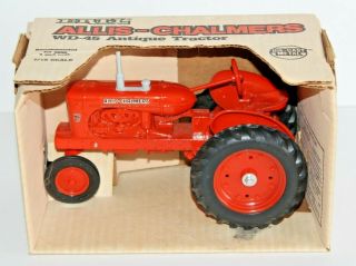Ertl 1:16 Scale Allis Chalmers Wd - 45 Antique Tractor Die Cast Metal Toy