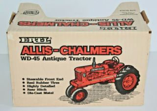 ERTL 1:16 Scale Allis Chalmers WD - 45 Antique Tractor Die Cast Metal Toy 3