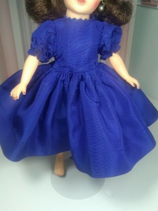 Vintage Madame Alexander Lissy Royal Blue Taffeta Dress
