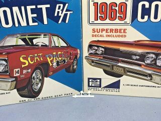 Mpc 1969 Dodge Coronet R/t Superbee Vintage Kit 1769 - 200 1/25 Horns Only (pair)