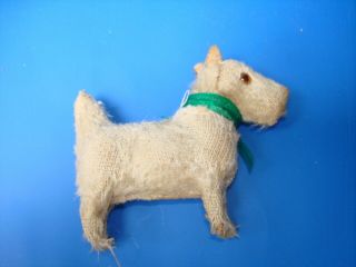 Antique Miniature Dog Cloth And Woden Body Possible Germany 1900s