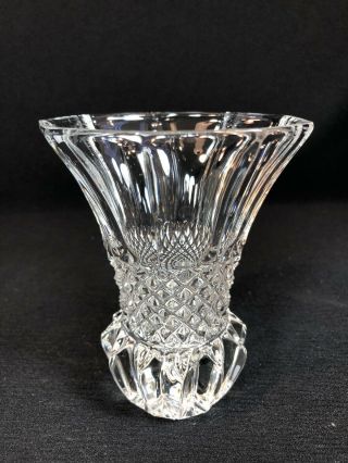 Antique Very Old Waterford Heavy 5” Irish Anglo Irish Crystal Vase