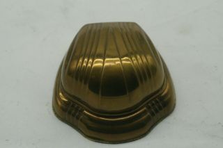 Antique Vintage Brass Ring Box W/satin & Velvet Interior
