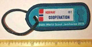 Norwegian Contingent Norway Ist Badge Patch 2019 24th World Boy Scout Jamboree