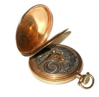 Antique 1920 Elgin 16s 7 Jewel Gold Filled Pocket Watch 6