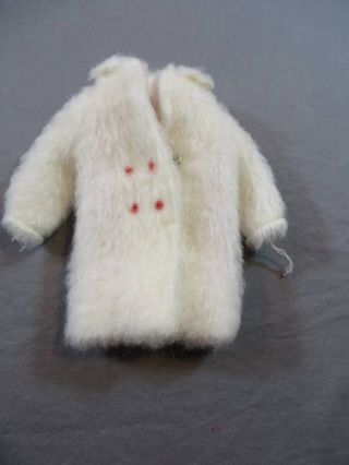 Vintage Barbie Skipper 1926 Chill Chasers White Faux Fur Jacket Coat