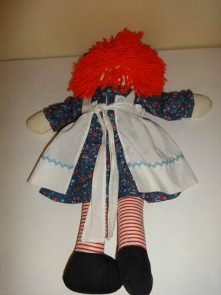 Vintage Raggedy Ann Orange Hair Doll 19 