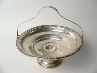 Antique Mueck - Cary Co Inc Sterling Silver Bowl Compote 6.  970 Oz Weighted Basket