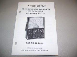 Micronta Range Doubler vintage multitester mod 22 - 204u 5