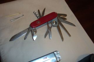 Victorinox Swiss Army Knife Multi 15 Tools,  2 Other Folding Tools