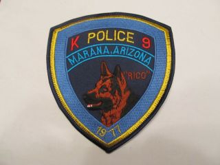 Arizona Marana Police K - 9 Unit Patch