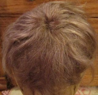 G204 Antique 9 " Mohair Doll Wig For Antique Bisque Doll