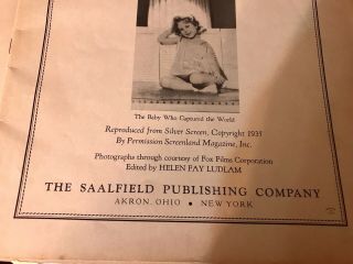 Vintage HOW I RAISED SHIRLEY TEMPLE 1935 BOOK 3