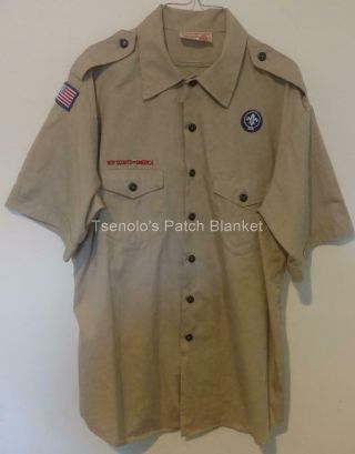 Boy Scout Now Scouts Bsa Uniform Shirt Size Adult X - Large Ss 057