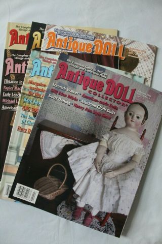 Antique Doll Collector Magazines,  6 Issues,  2013