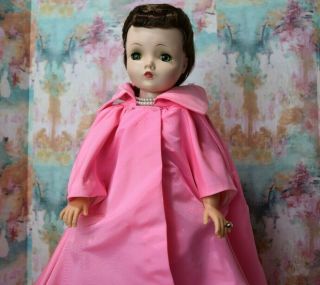 Vintage Madame Alexander 20 21 Cissy Portrait Doll Cloak Pink Taffeta Cornelia