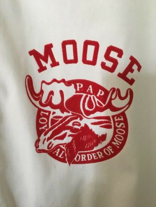 Vintage Champion Running Man Tag Jacket PAP Loyal Order of Moose Lompoc,  CA 2