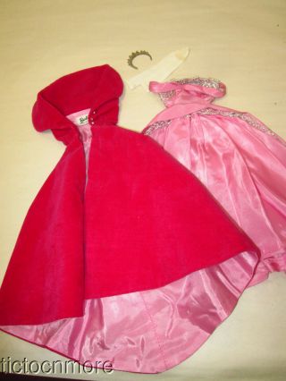 VINTAGE BARBIE DOLL FASHION CLOTHES 993 SOPHISTICATED LADY DRESS TIARA GLOVES 2