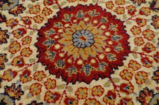 Vintage Royal Persian Round Wool Rug Eulan Belgium Made Mid Century Rustic Chic 2