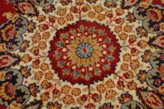 Vintage Royal Persian Round Wool Rug Eulan Belgium Made Mid Century Rustic Chic 3
