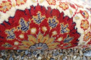 Vintage Royal Persian Round Wool Rug Eulan Belgium Made Mid Century Rustic Chic 7