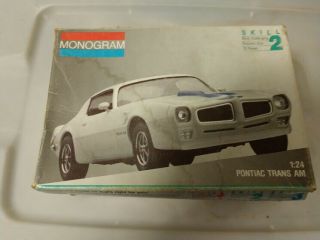 Monogram 1970 Pontiac Trans Am Model Kit