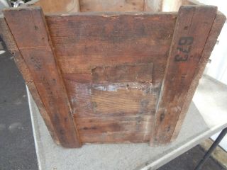 ANTIQUE WOODEN CRATE BOX SINGER SEWING MACHINES 4