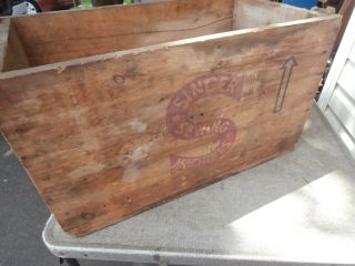 ANTIQUE WOODEN CRATE BOX SINGER SEWING MACHINES 5