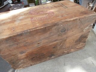 ANTIQUE WOODEN CRATE BOX SINGER SEWING MACHINES 7