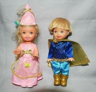 Vintage Doll Barbie Kelly Rapunzel Petal Princess &tommy Lil Prince 2001